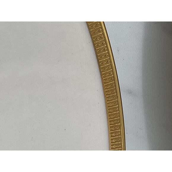 Set 5 Lenox Tuxedo Dinner Plates Gold Rim J-33 Ovington Bros Green Backstamp - Picture 9 of 16